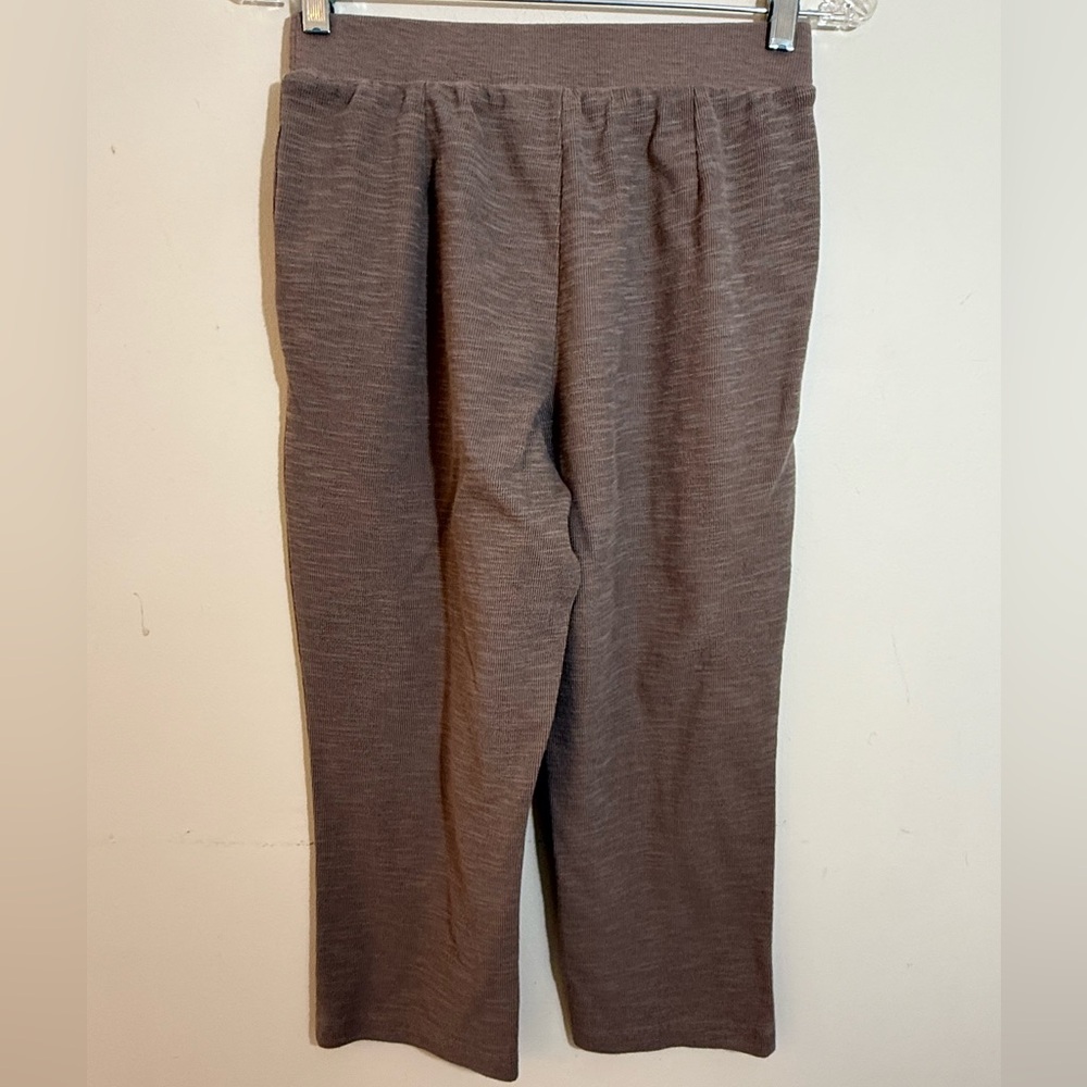 Bridgehampton brown ribbed crop Athleisure pants SZ XXSP